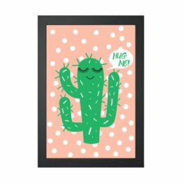 plakat kaktus skandynawski styl