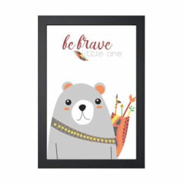 plakat z niedźwiadkiem